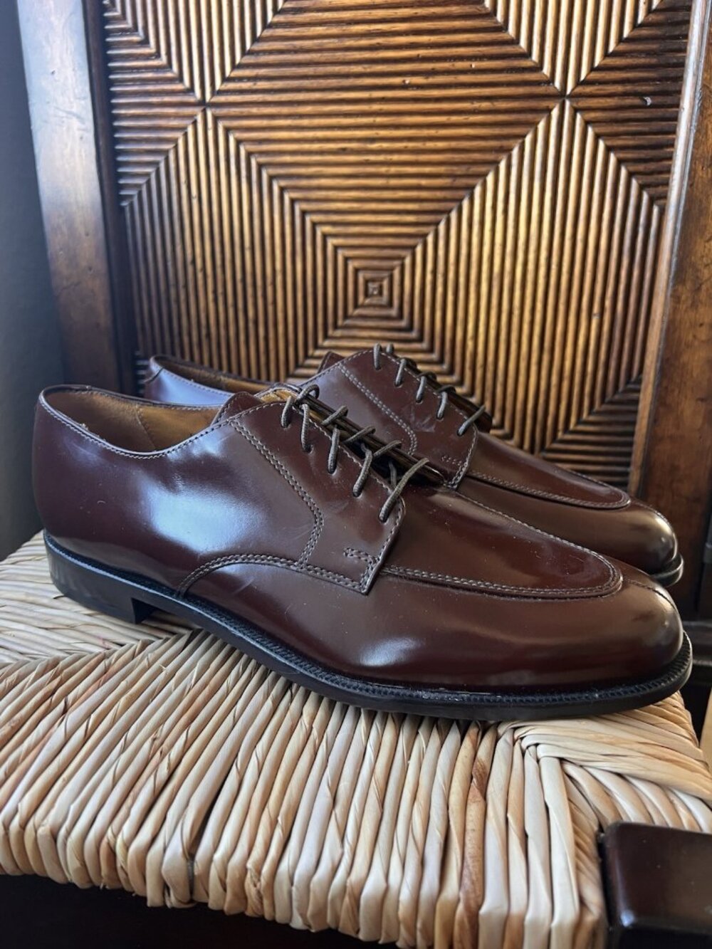 NEW Cole Haan Dress Shoes Mens 9.5 D Calhoun Oxford Brown Leather Casual C00590